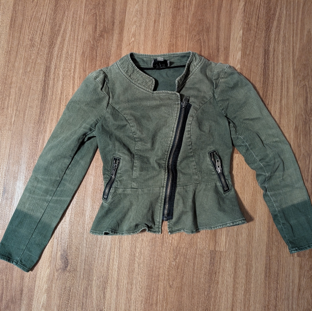 Chic Olive Utility Jacket For Women